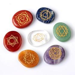 7 Chakra Stone set with seven unique stones for balancing chakras.