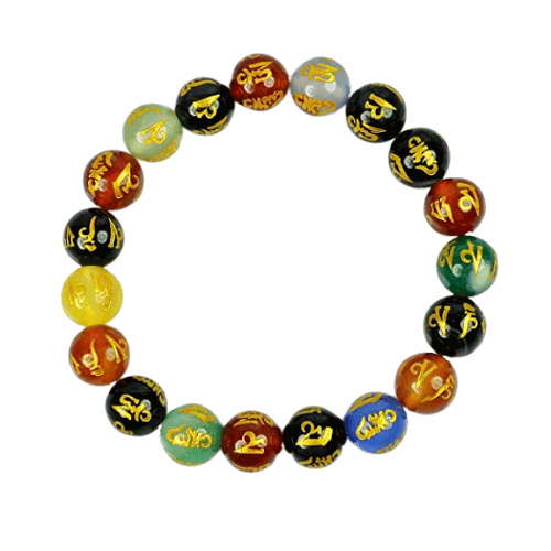 7 Chakra Bracelet with natural stones representing energy centers for emotional and spiritual well-being.
