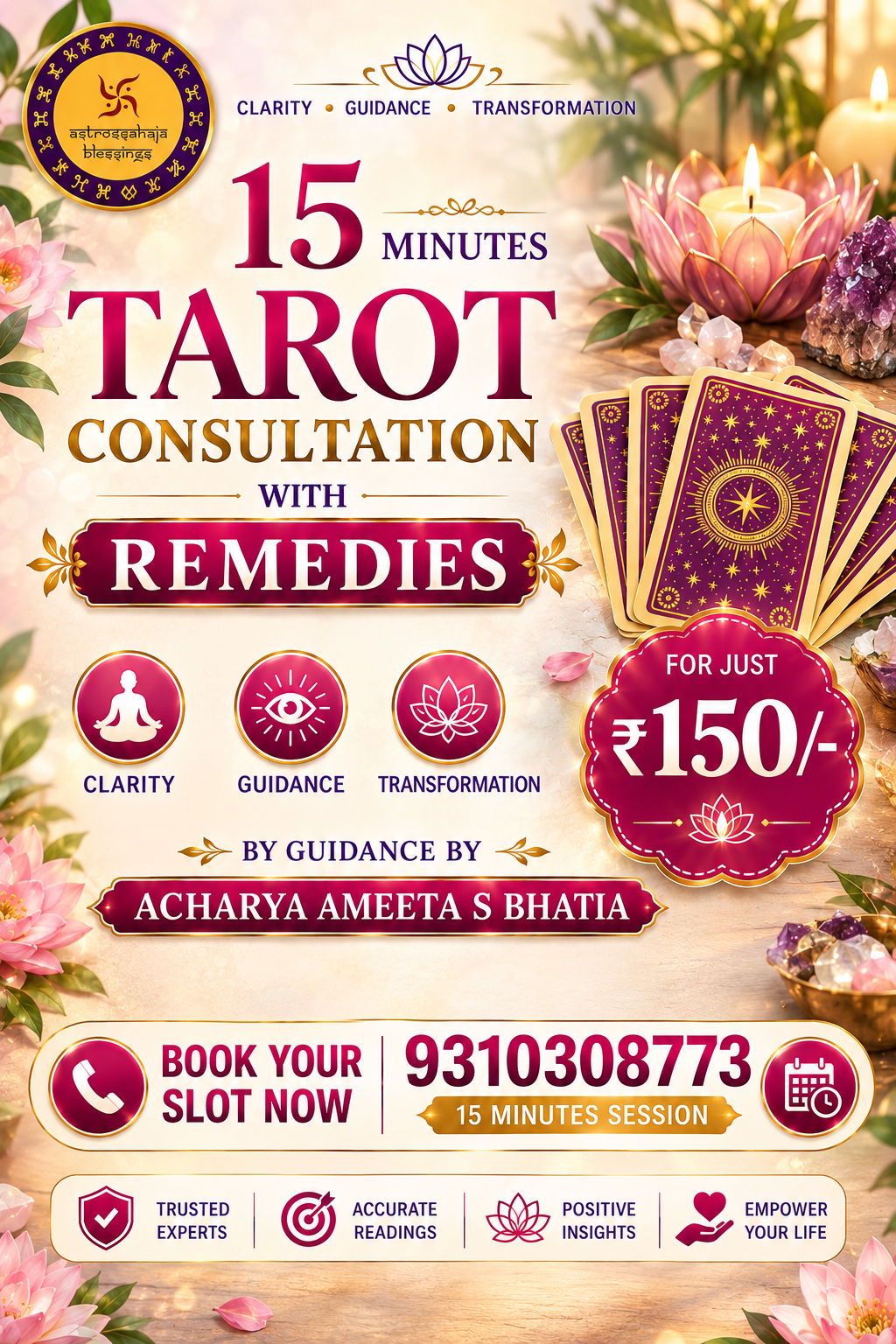 15 mins Tarot Consultation