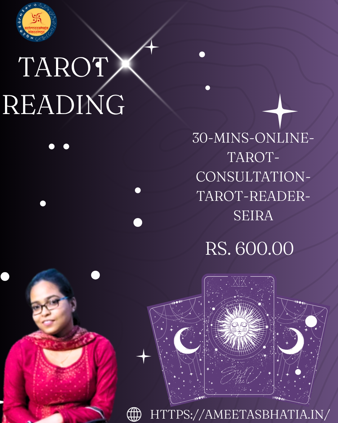 30 Mins online Tarot Consultation - Tarot Reader SEIRA