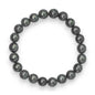 Pyrite bracelet with black beads for protection and prosperity.