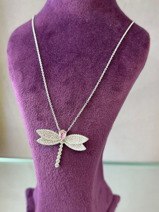 Silver Roséfly Pendant - Timeless Elegance & Wisdom.